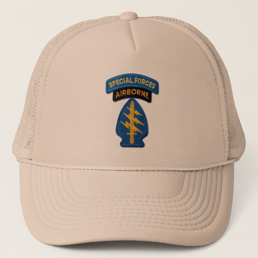 speciale legermacht groene bergen veteranen SFG Trucker Pet (Voorkant)
