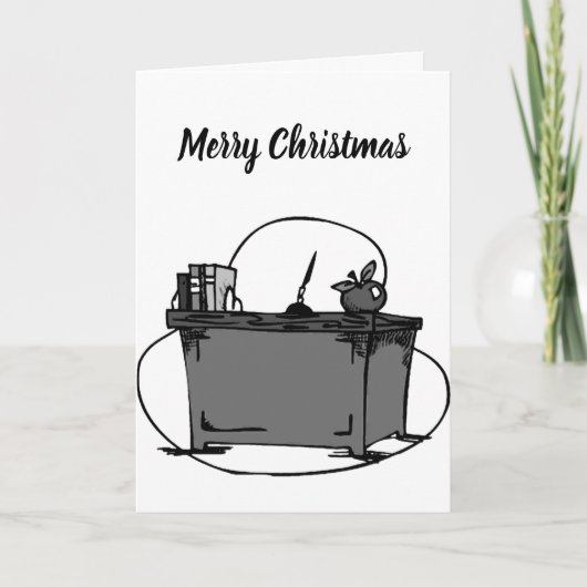 **SPECIALE LERAAR** MET KERST *MOOIE WOORDEN* FEESTDAGEN KAART (Voorkant)