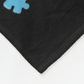 Speciale leraar om te horen kind autisme bewustzij fleece deken (Hoek)