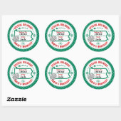 Speciale levering aan Santa Child in Pennsylvania Ronde Sticker (Vel)
