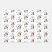 Speciale levering - Aangepaste Santa Stamps Inpakpapier Vel (Voorkant 3)
