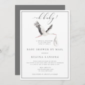 Speciale levering Baby shower per post Kaart (Voorkant / Achterkant)