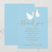 Speciale levering bedankt baby shower / Sprinkle (Voorkant / Achterkant)