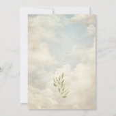 Speciale Levering Blauw  Ooievaar Baby shower Kaart (Achterkant)