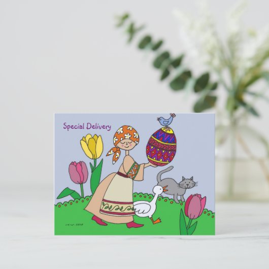 Speciale levering briefkaart (Staand voorkant)