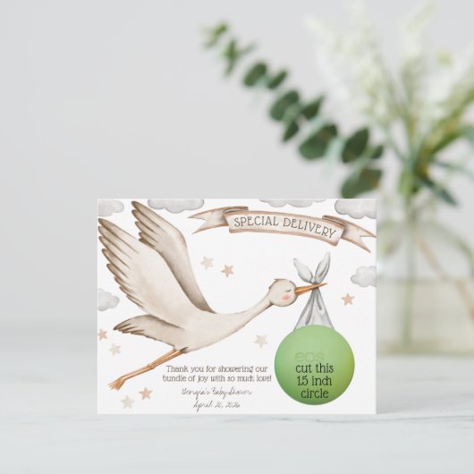 Speciale levering! Bruine ooievaar EOS Lip Balm Fa Kaart (Staand voorkant)