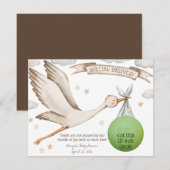 Speciale levering! Bruine ooievaar EOS Lip Balm Fa Kaart (Voorkant / Achterkant)