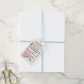 Speciale Levering - Cadeaubijslags van de Kerstman Cadeaulabel (Met Touw)
