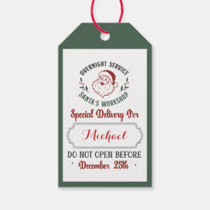 Speciale Levering Cadeautags van de Kerstman Noo Cadeaulabel