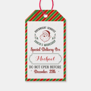 Speciale Levering   Cadeautags van de Kerstman Noo Cadeaulabel
