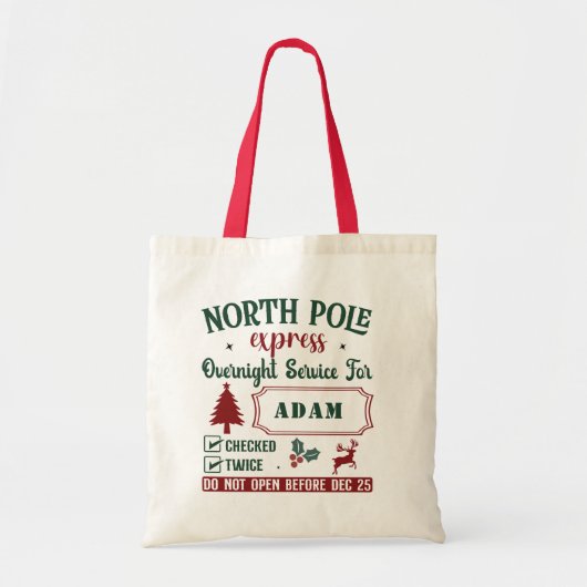 Speciale Levering Christmas Santa Sack Canvas tas (Voorkant)