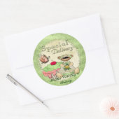 Speciale levering Cupcake Beer BAKKERIJ CATERING Ronde Sticker (Envelop)