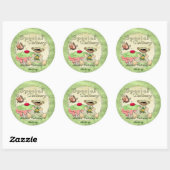 Speciale levering Cupcake Beer BAKKERIJ CATERING Ronde Sticker (Vel)