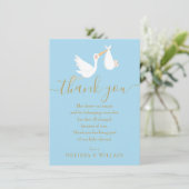 Speciale levering Dank u Baby shower / Sprinkle Bedankkaart (Staand voorkant)