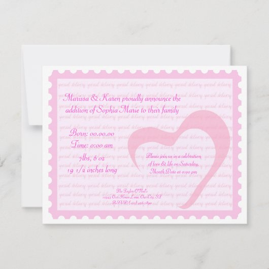 Speciale levering kaart (Voorkant)