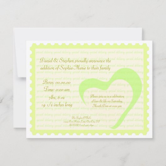 Speciale levering kaart (Voorkant)