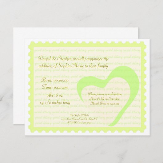 Speciale levering kaart (Voorkant / Achterkant)