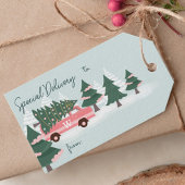 Speciale levering Kerstboom Retro roze Van Cadeaulabel