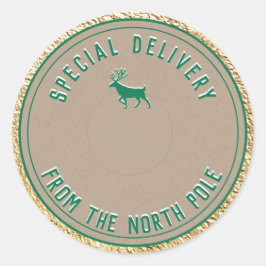 Speciale levering Kraft uit de Noordpool Gold Cl Ronde Sticker