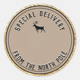 Speciale levering Kraft uit de Noordpool Gold Cl Ronde Sticker