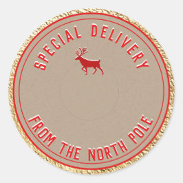 Speciale levering Kraft uit de Noordpool Gold Ronde Sticker