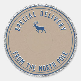 Speciale levering Kraft uit de noordpool Silver Ronde Sticker