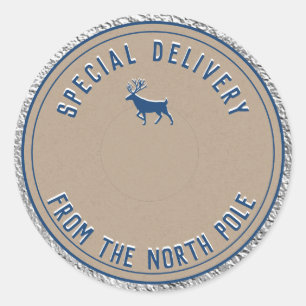 Speciale levering Kraft uit de noordpool Silver Ronde Sticker