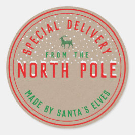 Speciale levering Kraft van de Noordpool Ronde Sticker