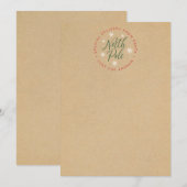 Speciale levering KraftBrown - Aangepaste Kaart No (Voorkant / Achterkant)