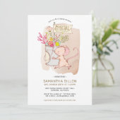 Speciale levering Little Mouse Baby shower Kaart (Staand voorkant)