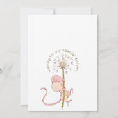 Speciale levering Little Mouse Baby shower Kaart (Achterkant)