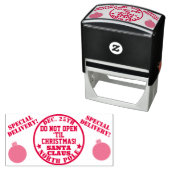 Speciale levering Niet openen tot Kerstmis Zelfinktende Stempel (In situ)