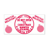 Speciale levering Niet openen tot Kerstmis Zelfinktende Stempel (Design)