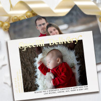 Speciale levering Nieuwe babykerstfoto Gold