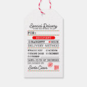 Speciale levering Noordpool Cadeaulabel (Achterkant)