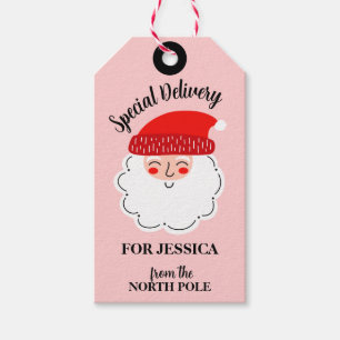 Speciale levering Noordpool Kerstmis Cadeaulabel