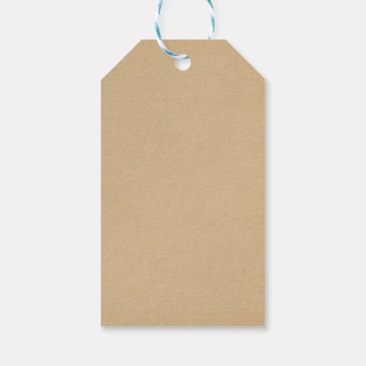 Speciale levering Noordpool Kraft Brown - Aangepas Cadeaulabel (Achterkant)