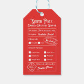 Speciale levering Noordpool — Santa Gif Cadeaulabel (Voorkant)