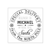 Speciale levering Noordpool Santa Rubberstempel (Afrduk)