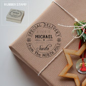 Speciale levering Noordpool Santa Rubberstempel