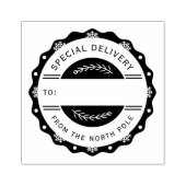 Speciale levering Noordpool vanaf Santa Clause Rubberstempel (Afrduk)