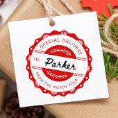 Speciale levering Noordpool vanaf Santa Clause Rubberstempel