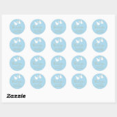 Speciale levering Ooievaar Baby shower/Sprinkle Ronde Sticker (Vel)