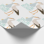 Speciale levering Ooievaar Cadeaupapier (Hoek)