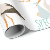 Speciale levering Ooievaar Cadeaupapier (Rol Hoek)