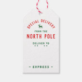 Speciale levering op de Noordpool Express Cadeaulabel (Voorkant)