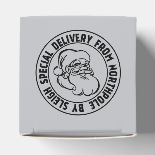 Speciale levering op Noordpool (aanpasbaar) Bedankdoosjes (Bovenkant)