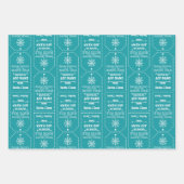 Speciale levering op Noordpool - Kindernaam toevoe Inpakpapier Vel (Voorkant 2)