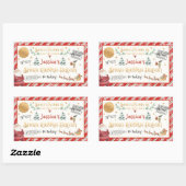 Speciale levering op Noordpool Rechthoekige Sticker (Vel)