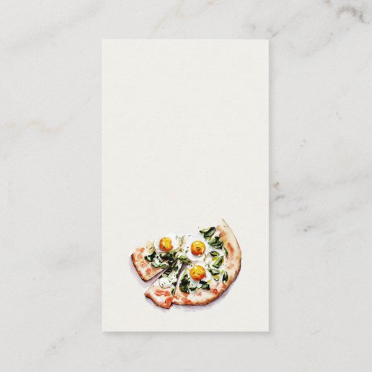 Speciale Levering Pizza Luier Raffle Baby shower Informatiekaartje (Achterkant)